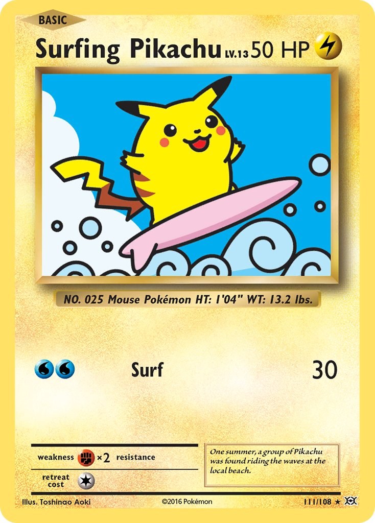 Surfing Pikachu - 111/108