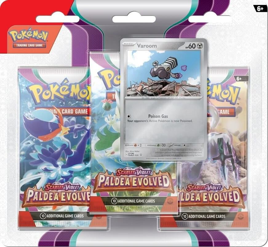 Pokemon TCG: Paldea Evolved - 3 Booster Blister