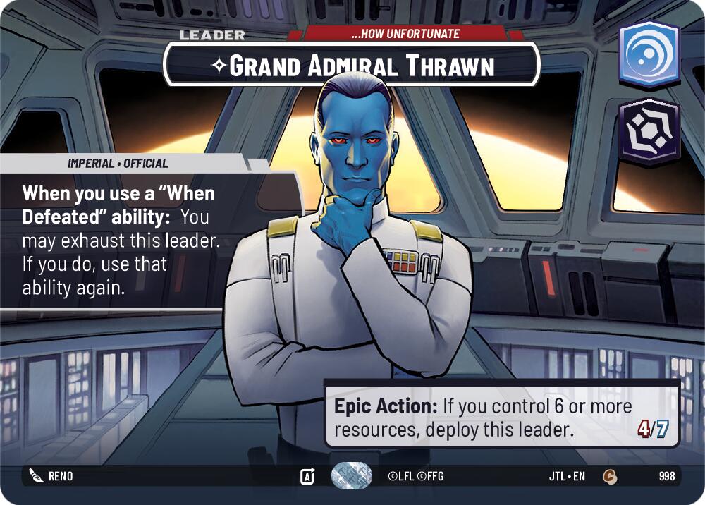 Grand Admiral Thrawn - ...How Unfortunate (Showcase) - 998 - (Jump to Lightspeed)