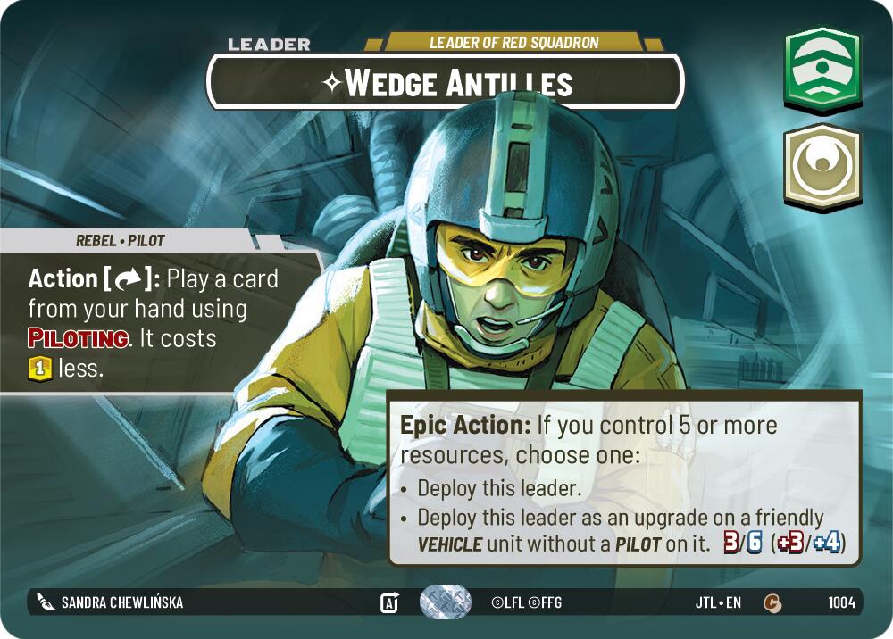 Wedge Antilles - Leader of Red Squadron (Showcase) - 1004 - (Jump to Lightspeed)