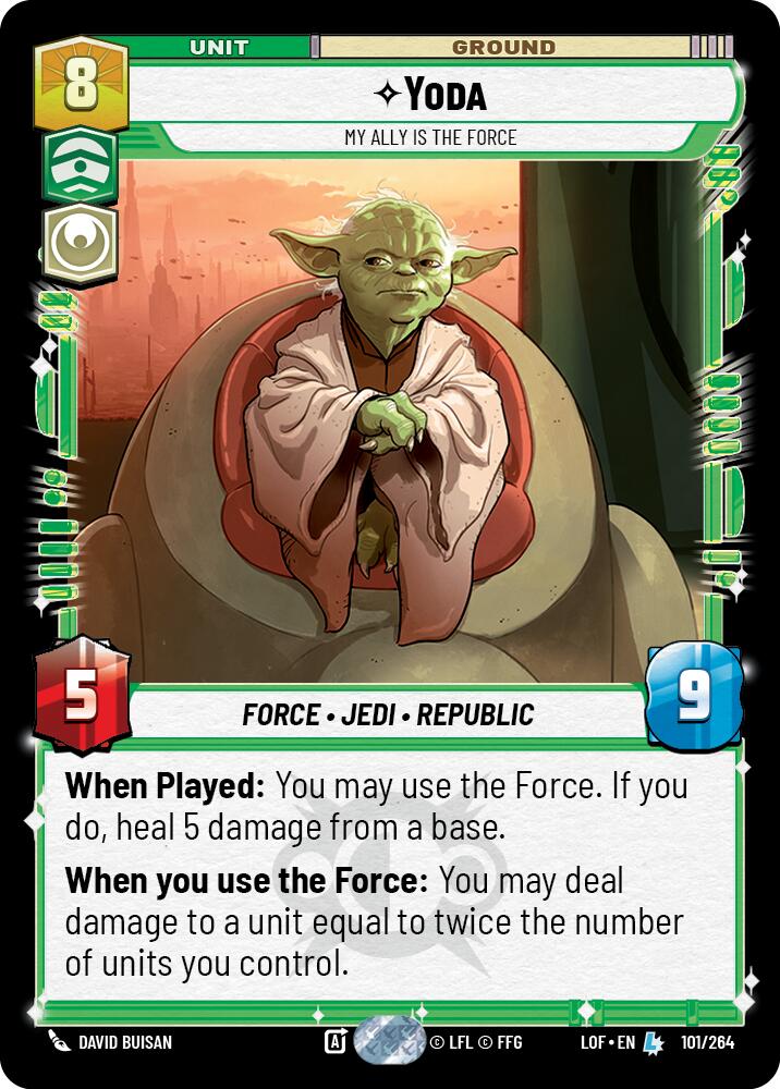 Yoda - My Ally is the Force - 101/264 - (Legends of the Force)