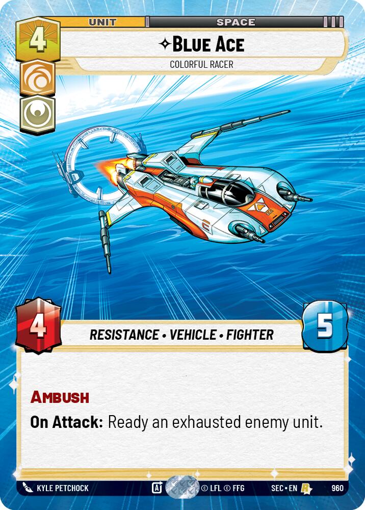 Blue Ace - Colorful Racer (Hyperspace Foil) - 960 - (Secrets of Power)