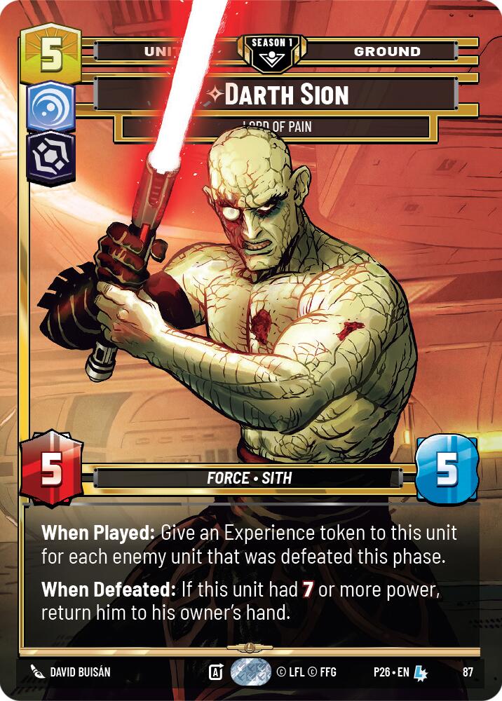 Darth Sion - Lord of Pain (87) - 87 - (Sector and Regional Promos: Season 1)