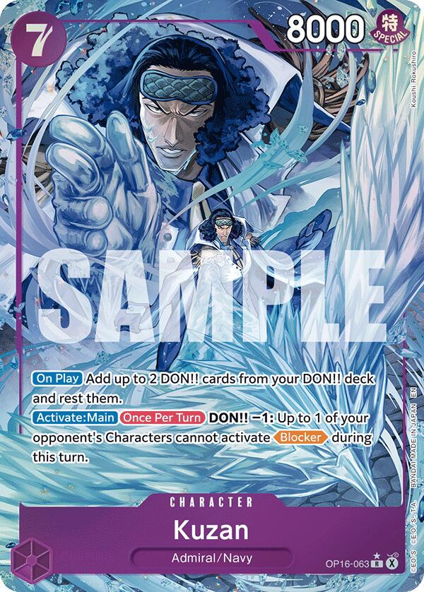 Kuzan (Alternate Art) - OP16-063