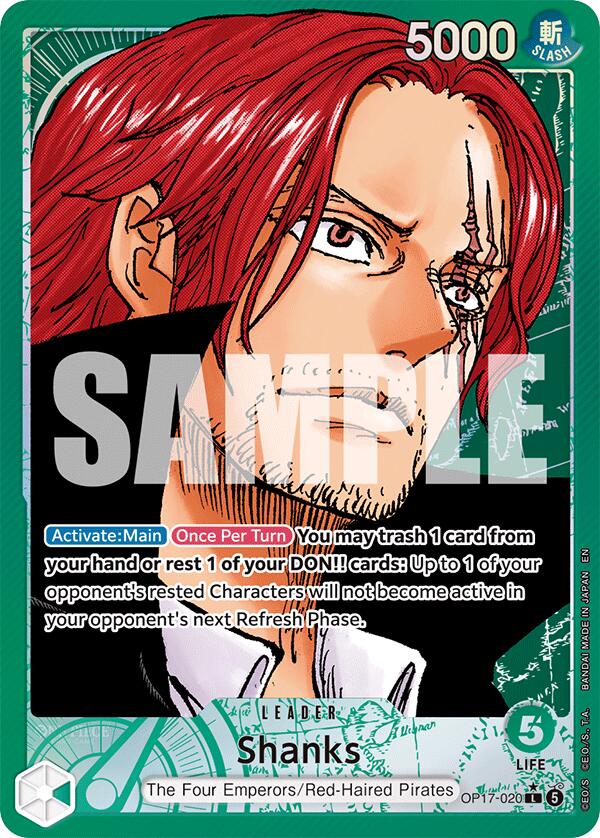 Shanks (020) (Alternate Art) - OP17-020
