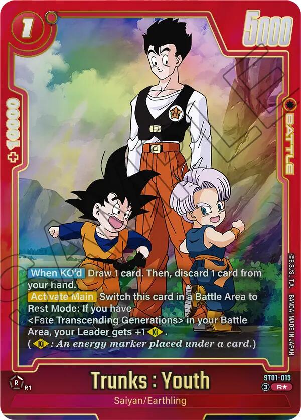 Trunks : Youth - ST01-013 (Alternate Art) [ST01 - ST01-013]