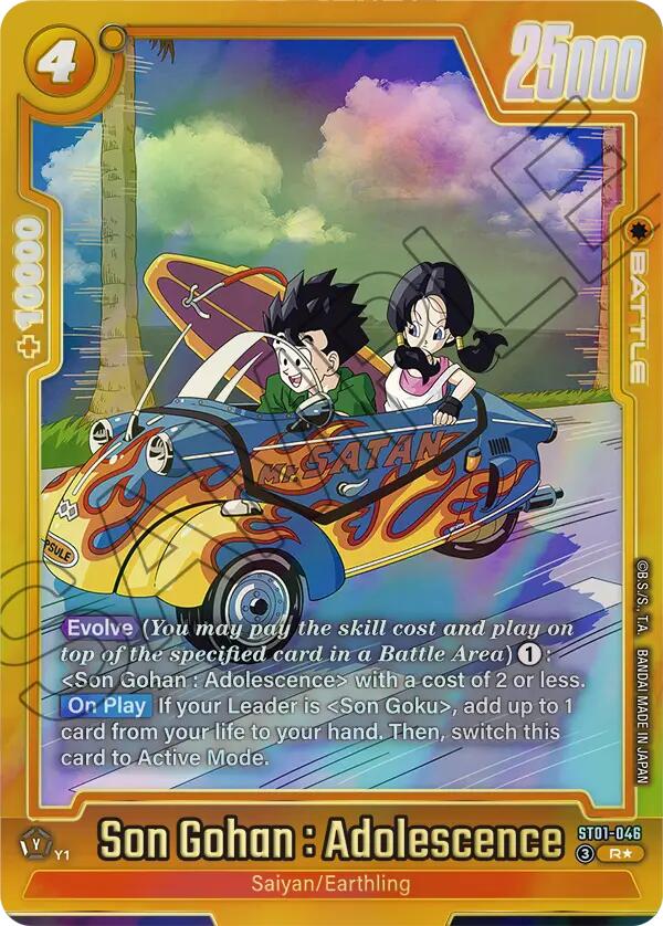 Son Gohan : Adolescence - ST01-046 (Alternate Art) [ST01 - ST01-046]