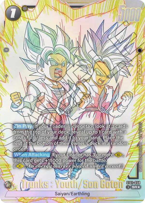 Trunks : Youth/Son Goten (Alternate Art) [ST01 - ST01-058]