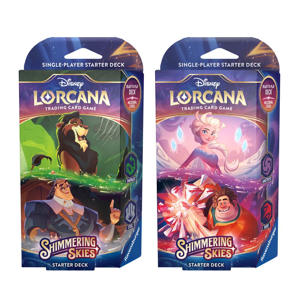 Disney Lorcana TCG: Shimmering Skies - Starter Deck (Set of 2)