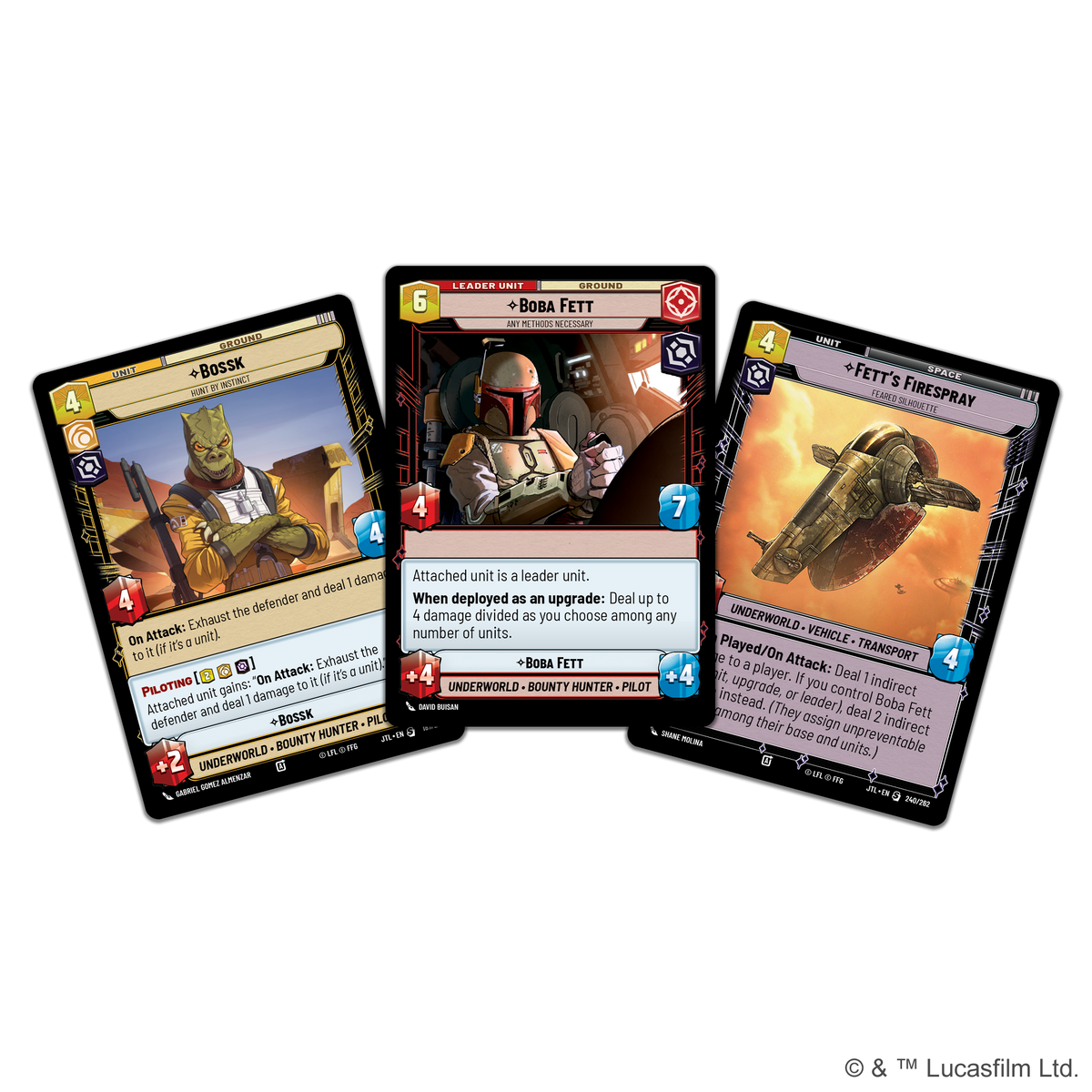 Star Wars: Unlimited - Jump to Lightspeed- Spotlight Deck - Boba